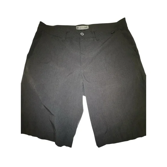 Travis Mathew Shorts Mens Size 36x11 Gray Golf Casual Chino Stretch - Picture 1 of 8